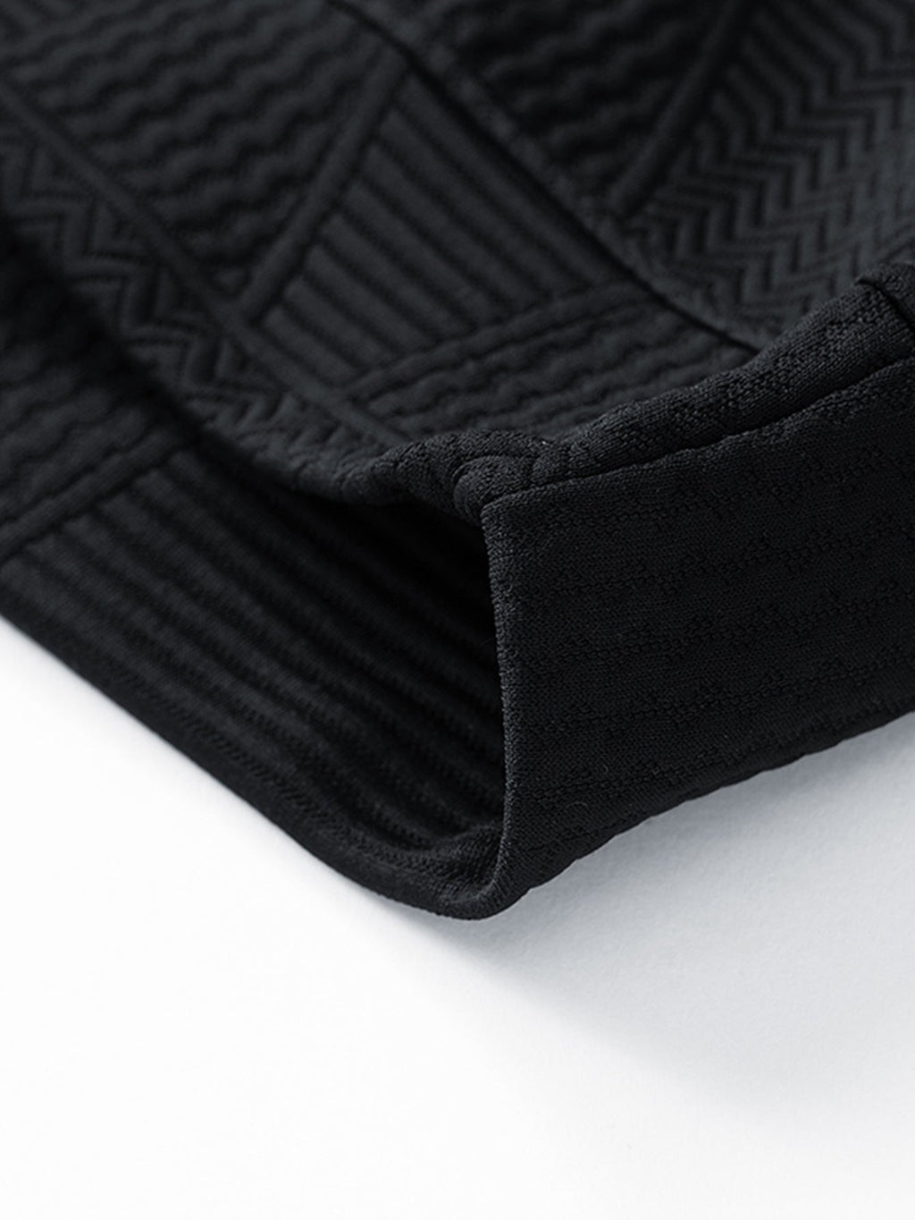 Relax Fit Geometric Jacquard Sweatshirt