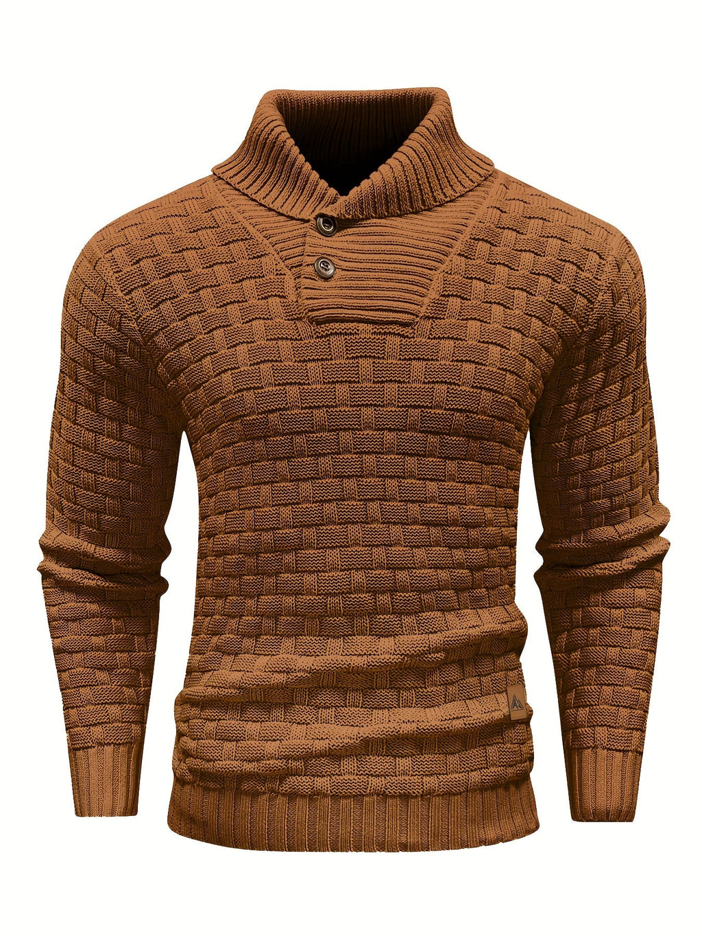 Barrett | Textured Shawl-Collar Jumper