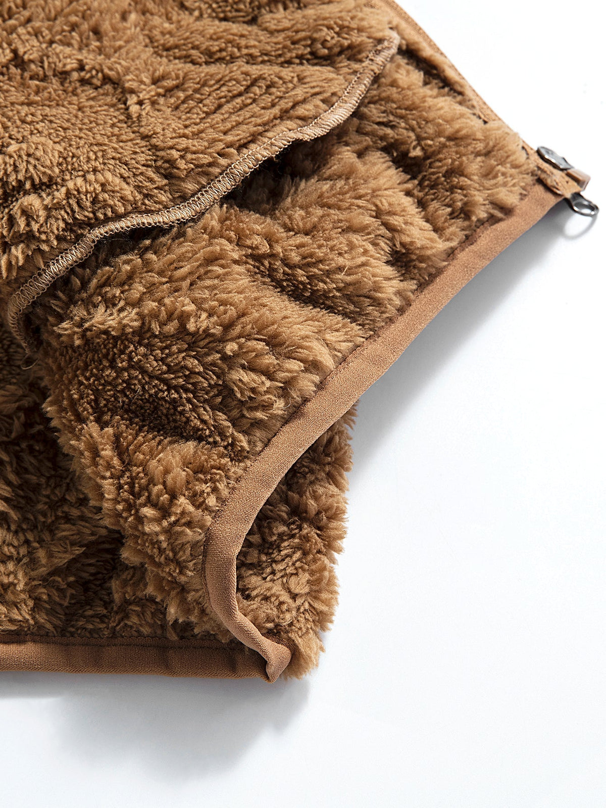 Geometric Jacquard Teddy Jacket