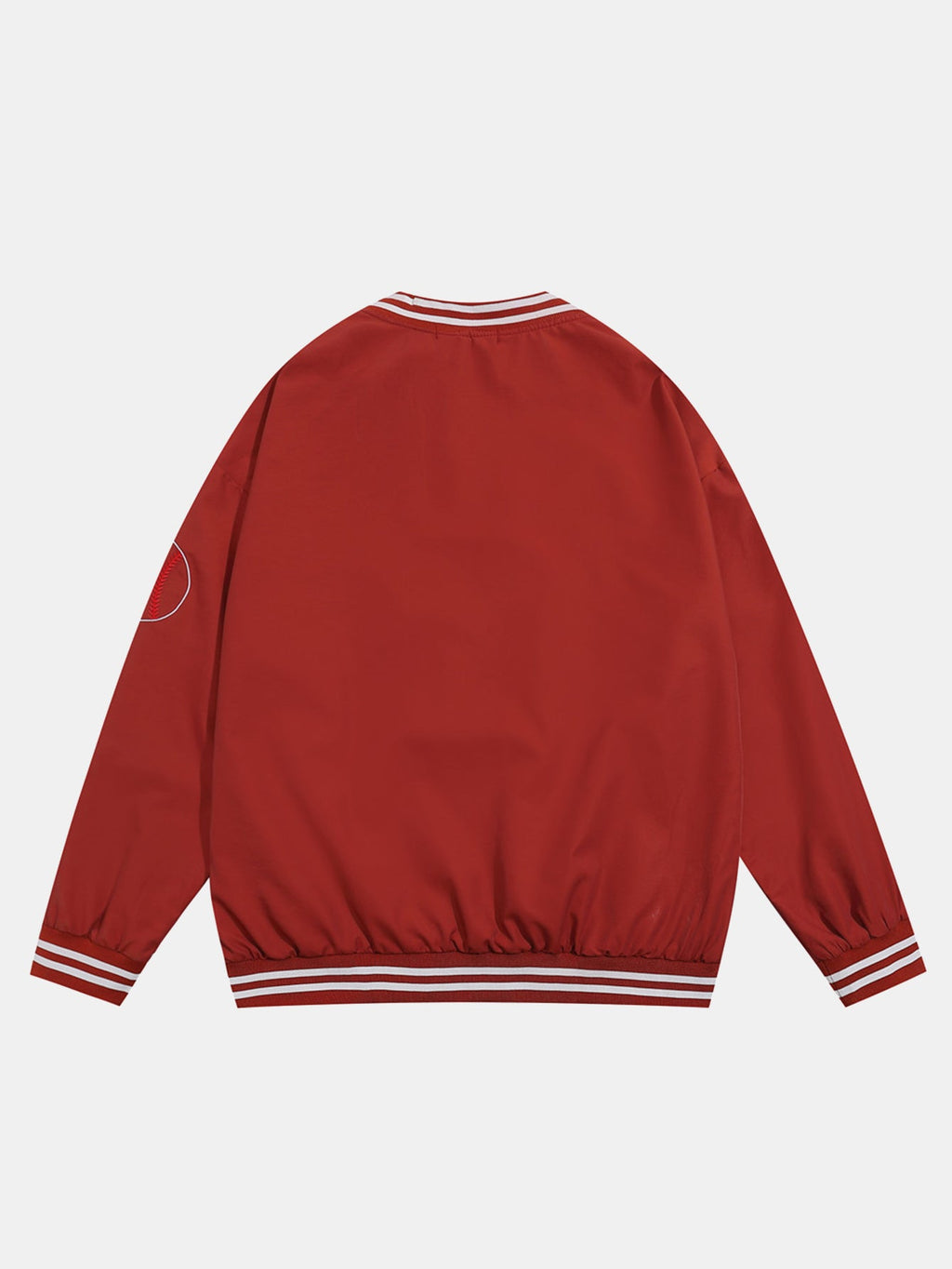 V-Neck Baseball Sweatshirt