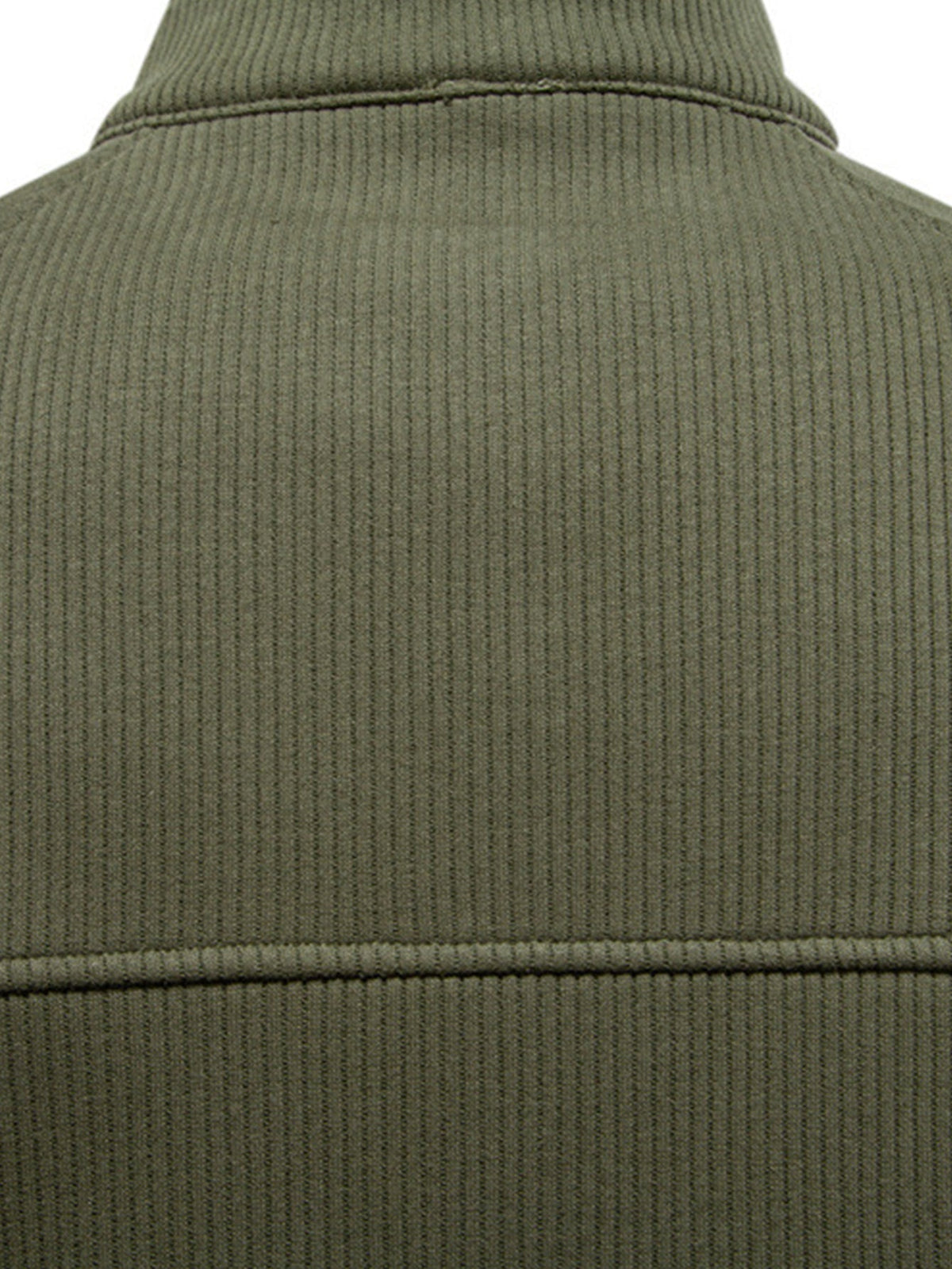 Ribbed Raglan Sleeve Quarter Zip Sweatshirt