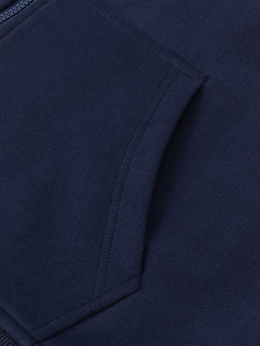Sudadera 2 en 1 a cuadros con cremallera y bolsillo tipo canguro