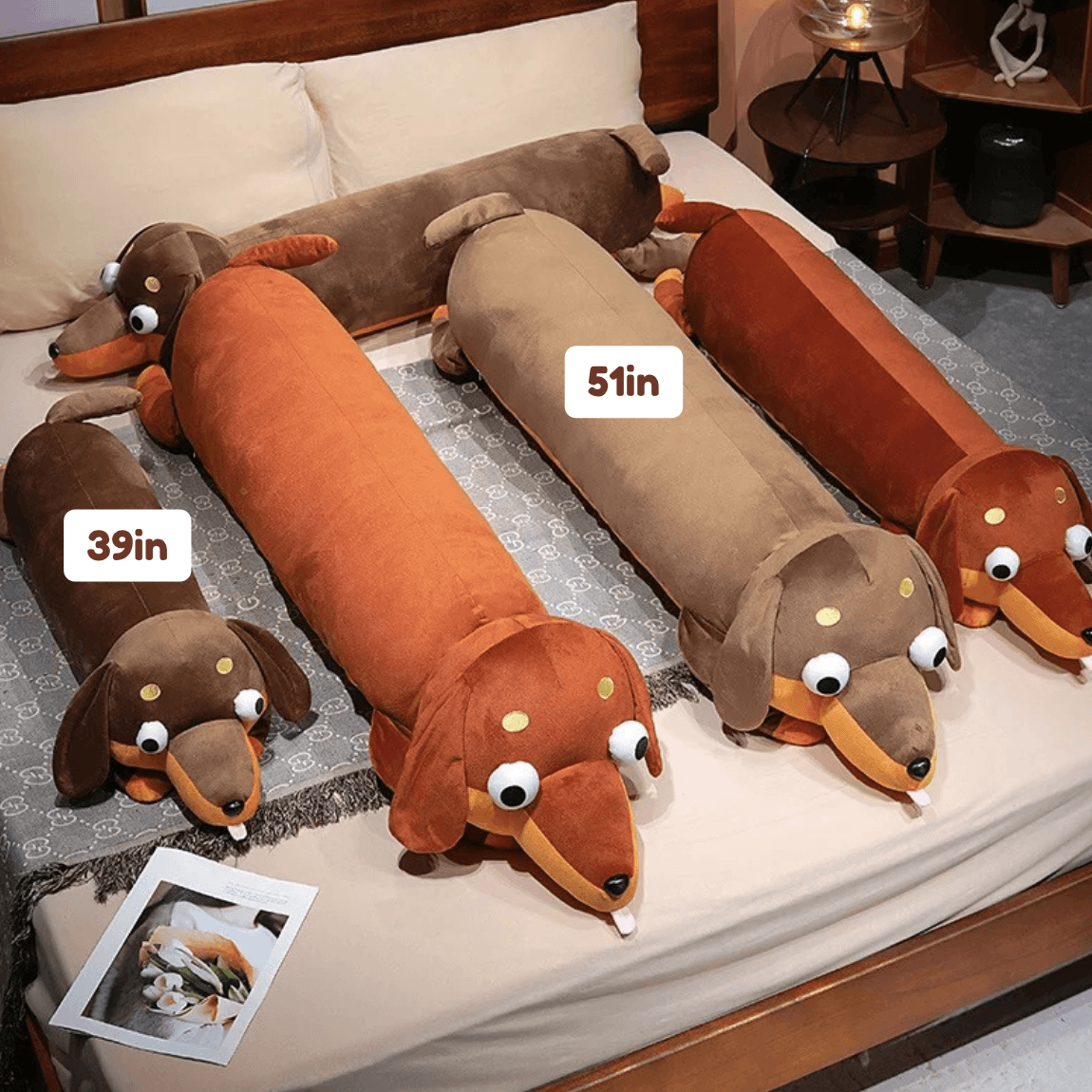 Long Snuggly Sausage Dog Plushies
