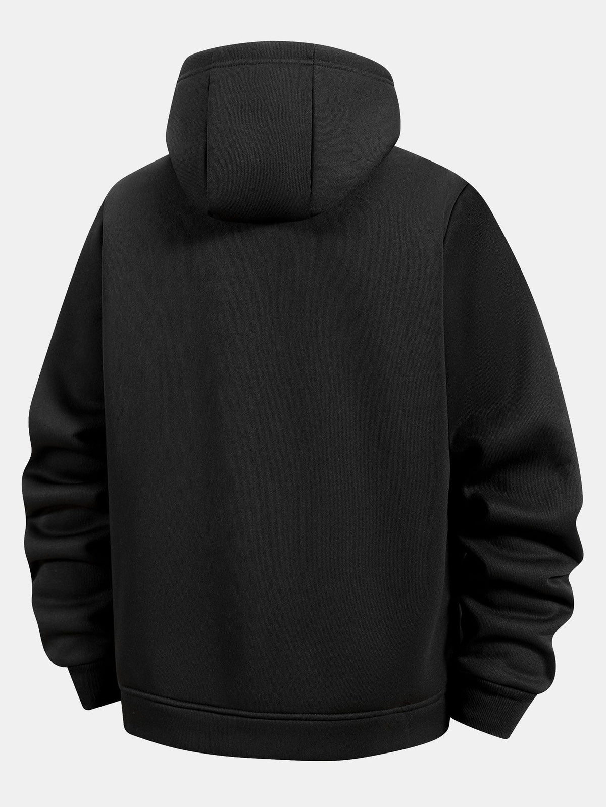 Sudadera con capucha, bolsillo canguro, cremallera y forro de borreguito