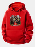Money Hand Print Drawstring Hoodie