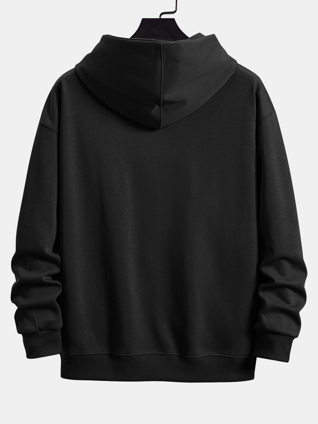 Sweat à capuche coupe décontractée basique