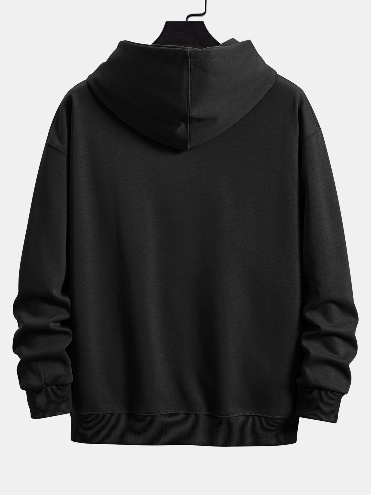 Sweat à capuche coupe décontractée basique