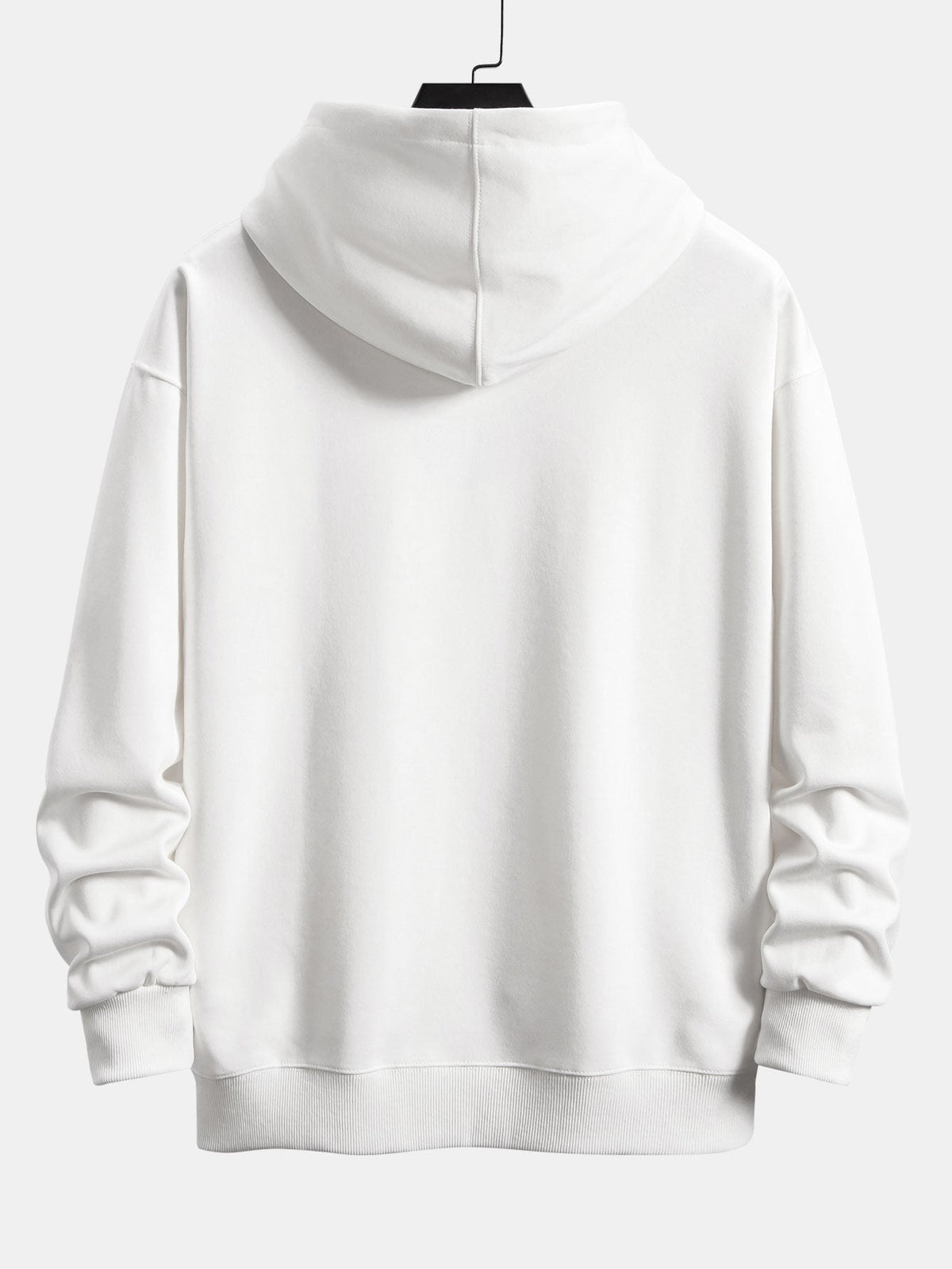Sweat à capuche coupe décontractée basique