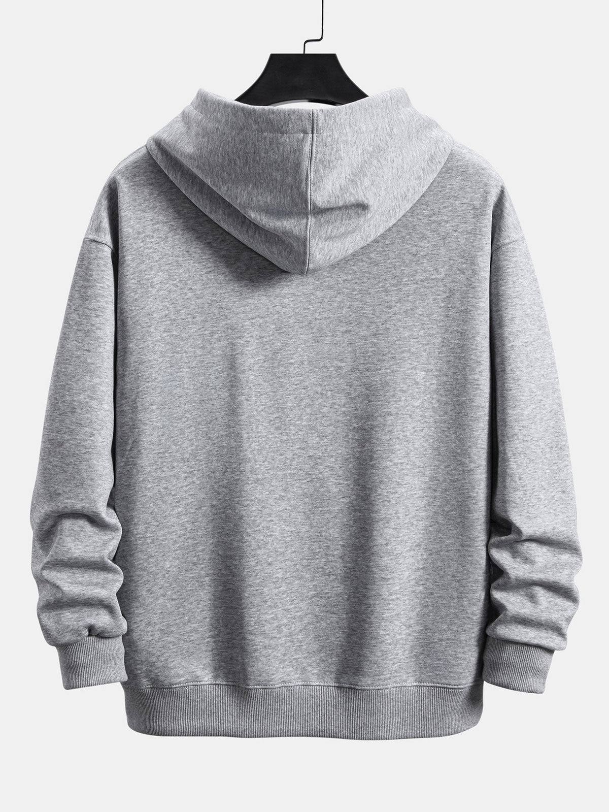 Sweat à capuche coupe décontractée basique