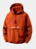Coupe-vent à capuche demi-zip