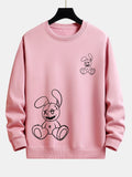 Rabbit Print Relax Fit Sweatshirt