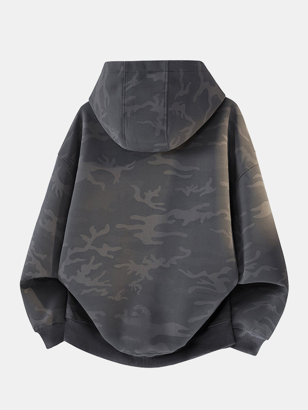 Camouflage Zip-Up Hooded Jacket