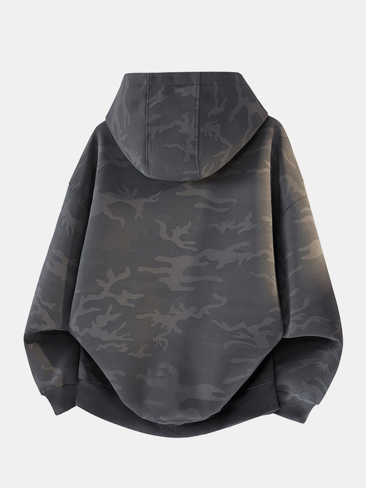 Camouflage Zip-Up Hooded Jacket
