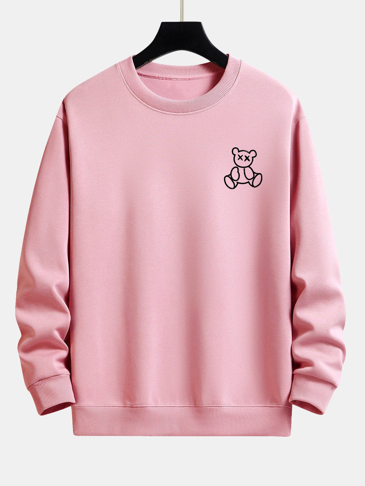 Bear On Vacation Print Relax Fit Sweatshirt