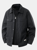 Button Up Checkerboard Jacket