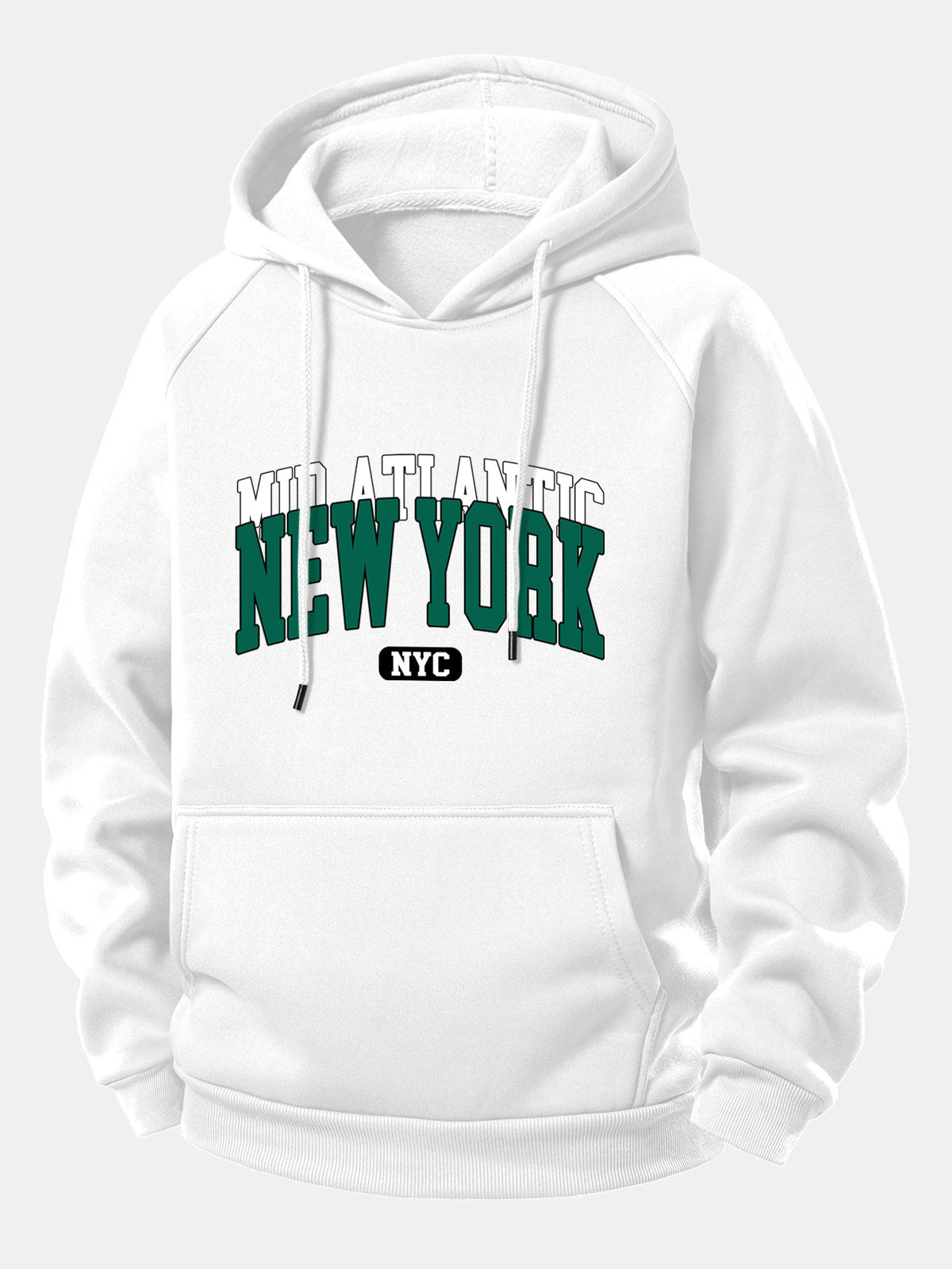 Sudadera con capucha y cordón estampado de Nueva York
