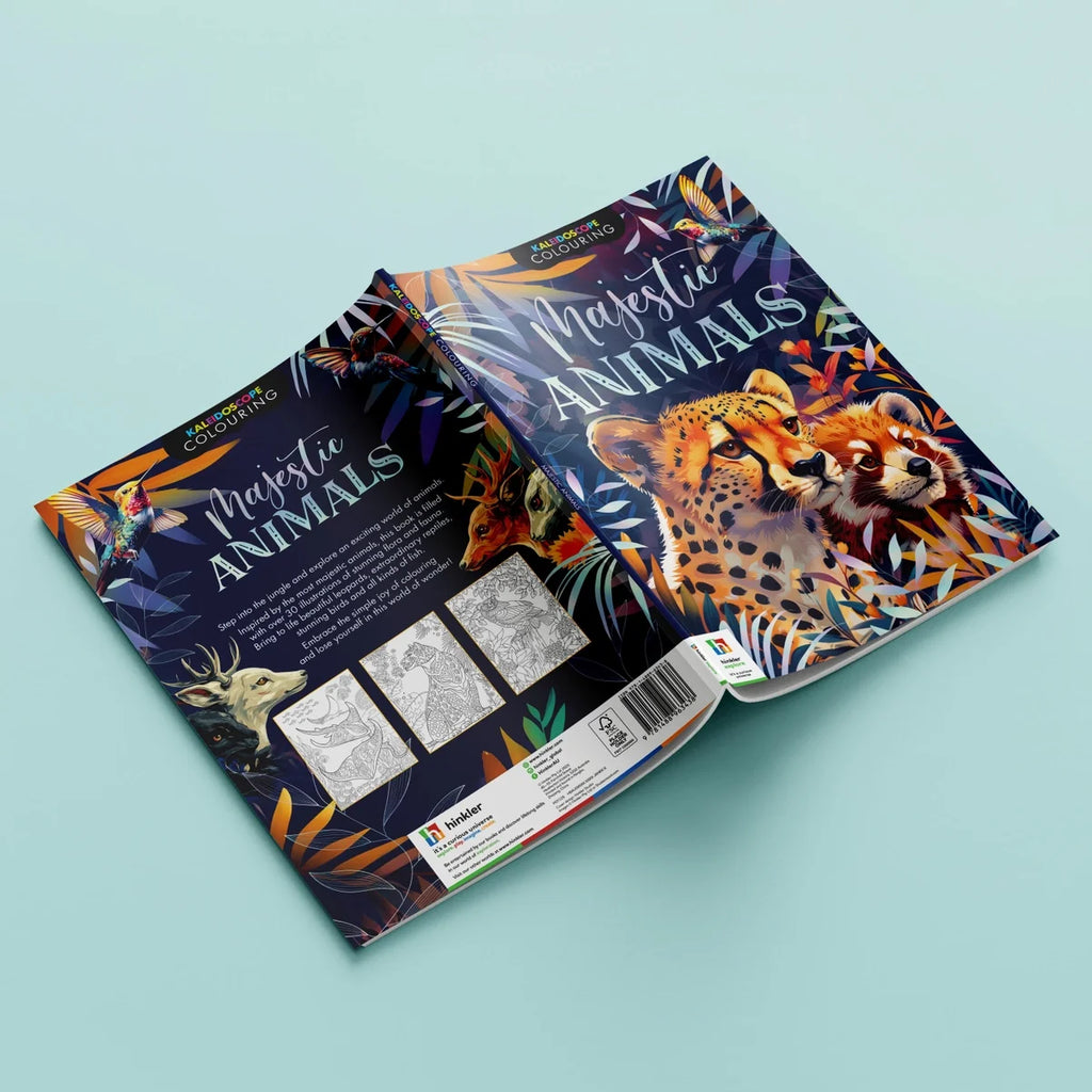 Adult Colouring Book - Majestic Animals