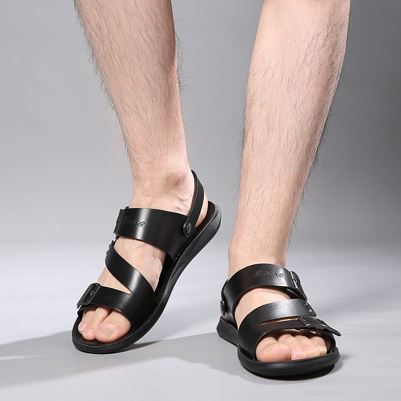 Men’s Large Size Dual-Use Cool Beach Sandals – Comfortable and Breathable