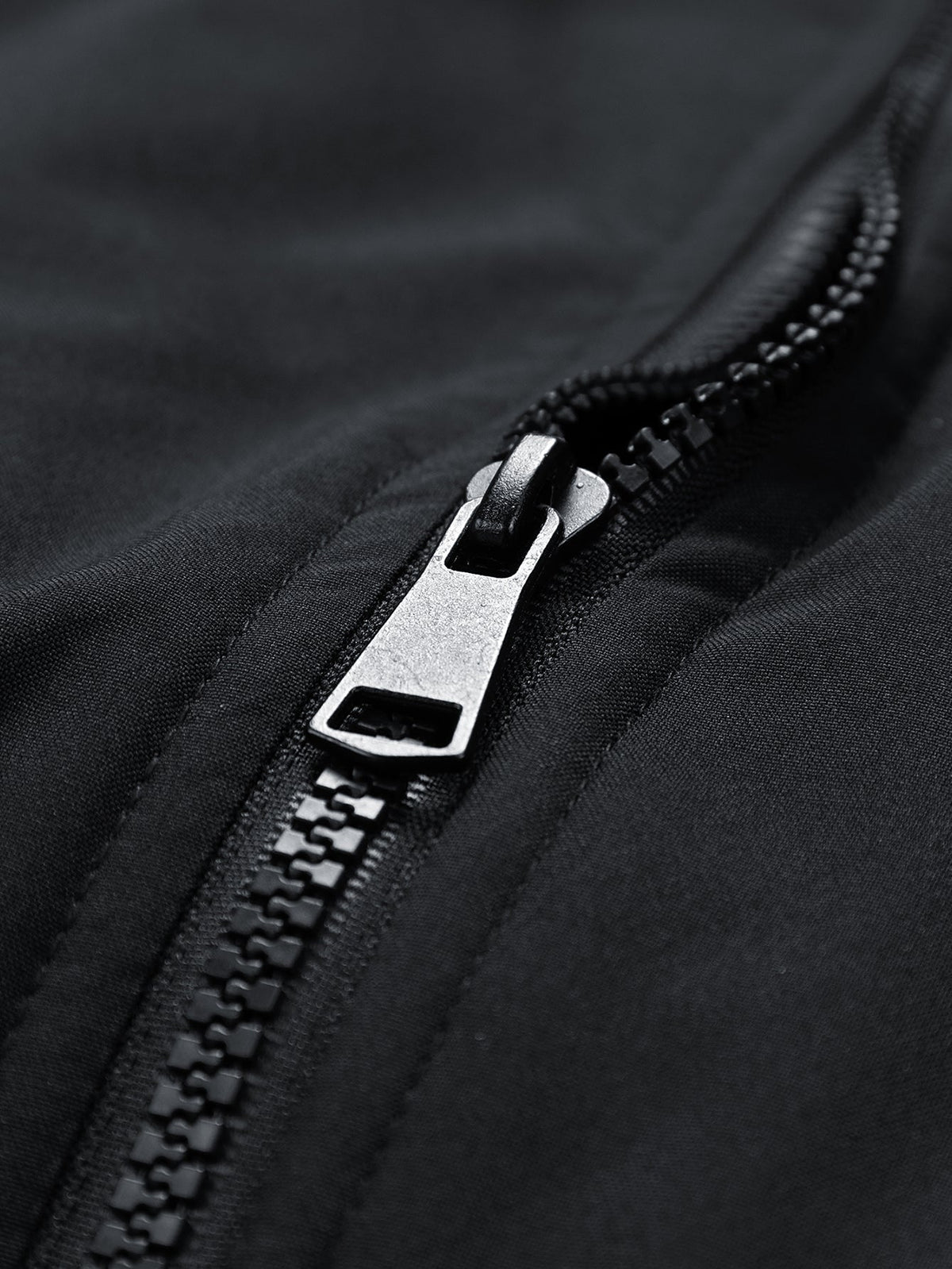 Padded Lining Zip-Up Bomber Jacket