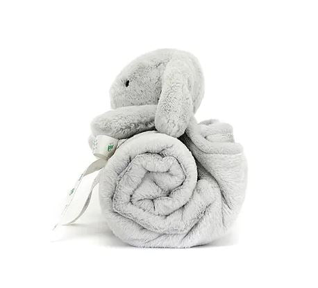 Manta de apego Jellycat conejito Bashful plateado 56 cm