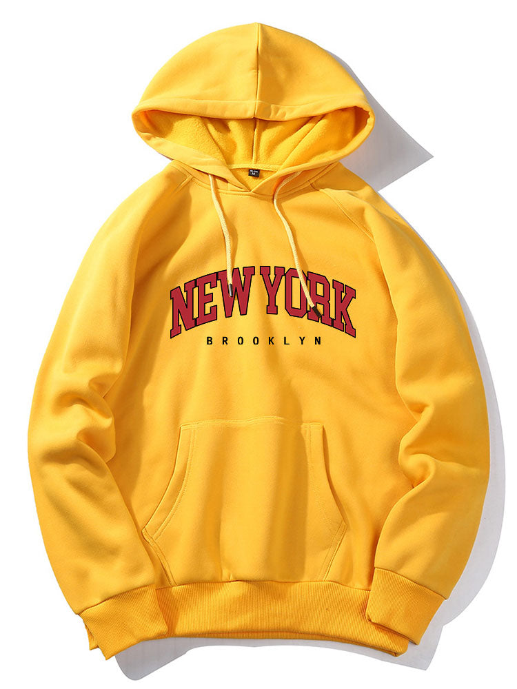 New York Brooklyn Print Hoodie