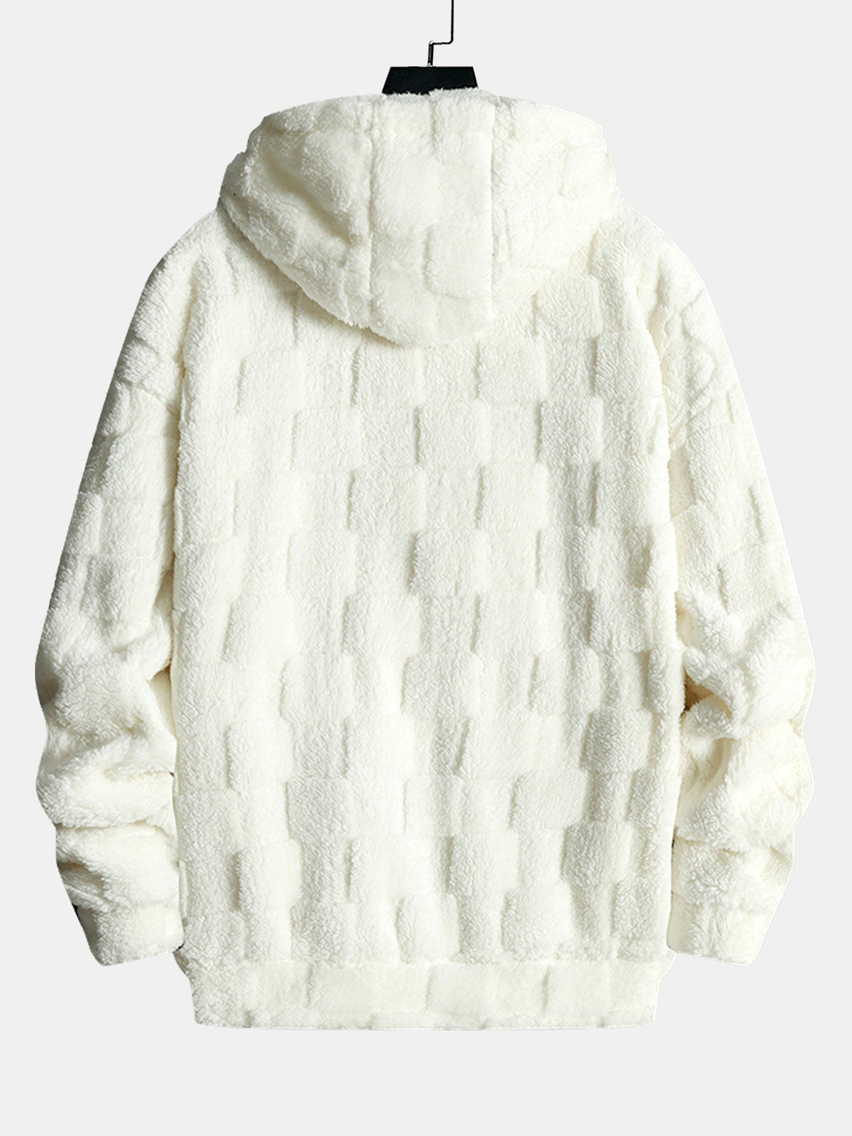 Sudadera con capucha y tablero de ajedrez con bordado California