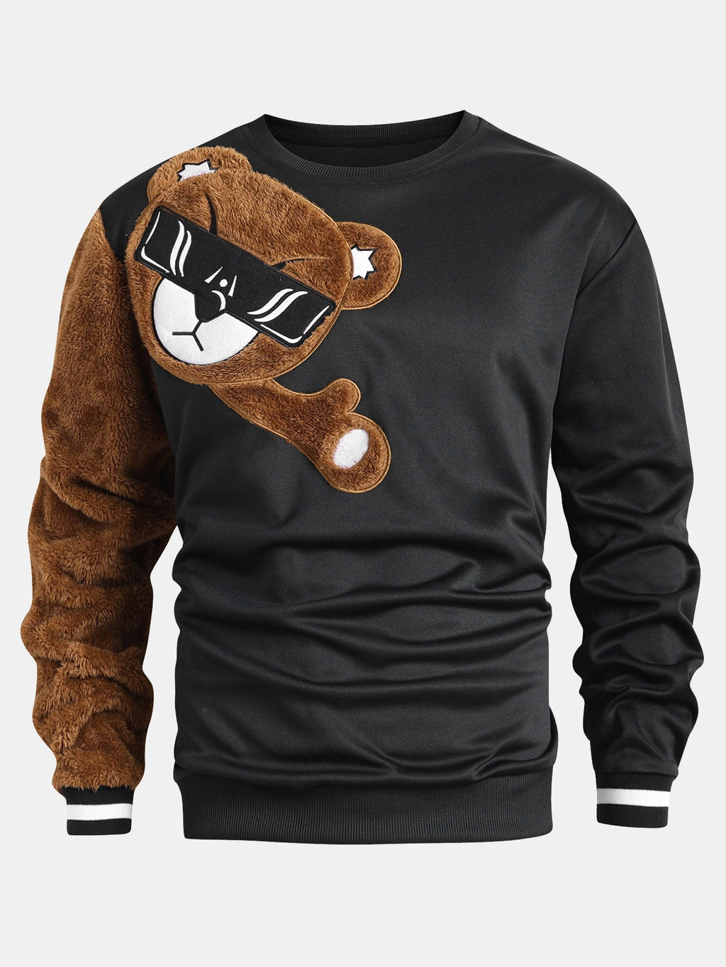 Sunglasses Teddy Bear Crew Neck Sweatshirt