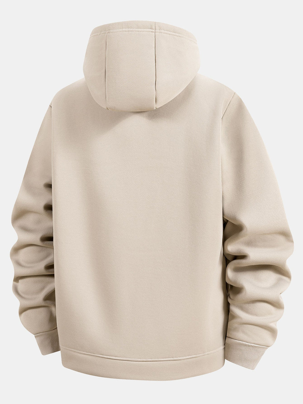 Sudadera con capucha, bolsillo canguro, cremallera y forro de borreguito