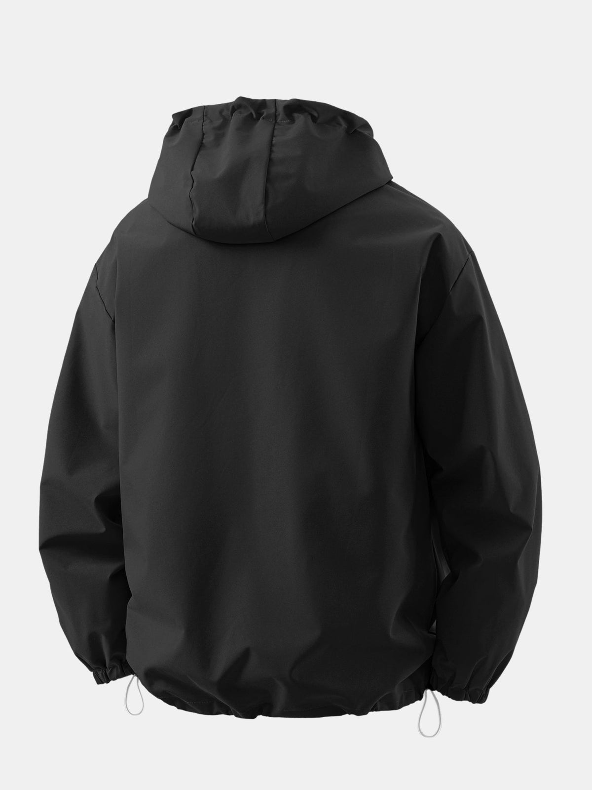Coupe-vent à capuche demi-zip