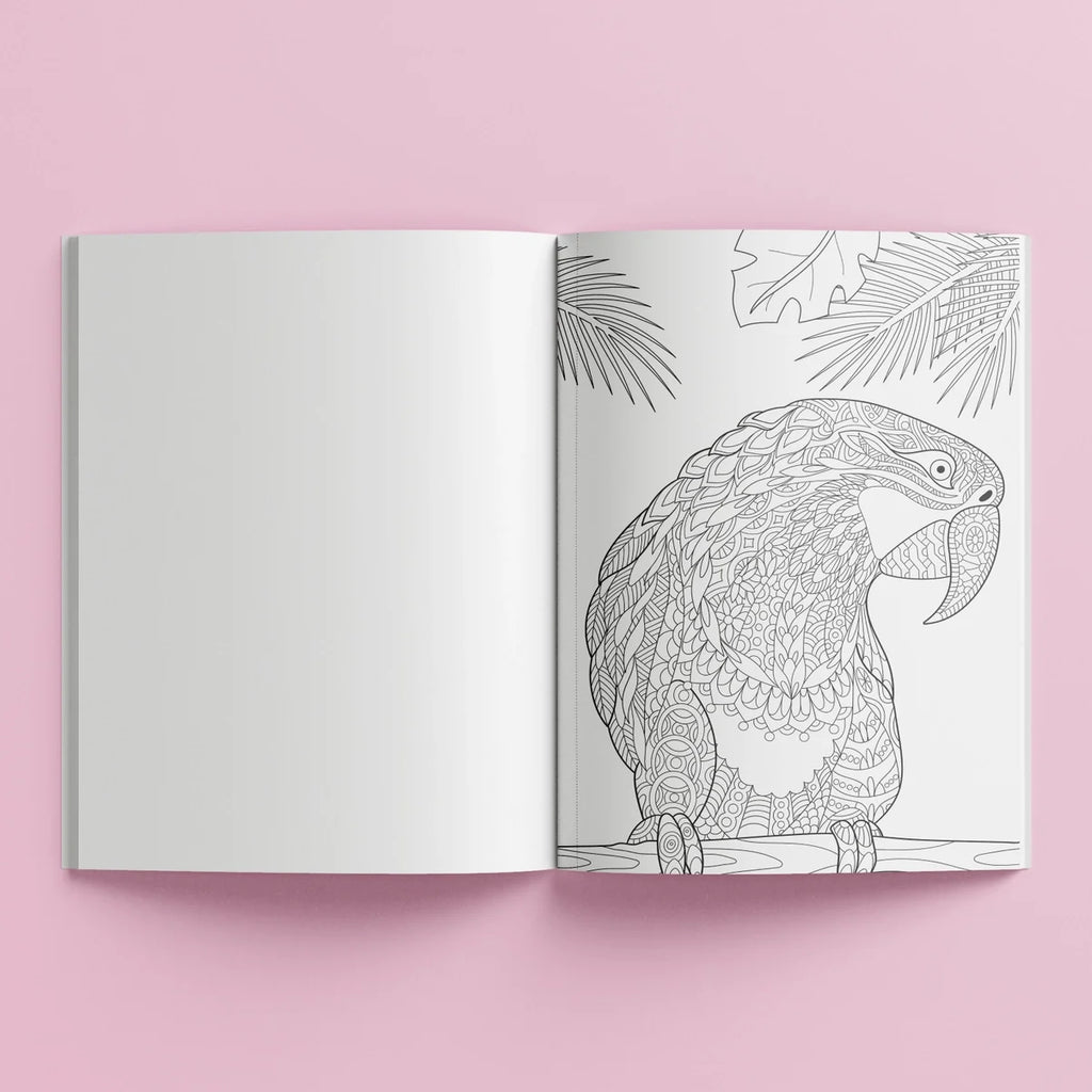 Adult Colouring Book – Tropical Botanical
