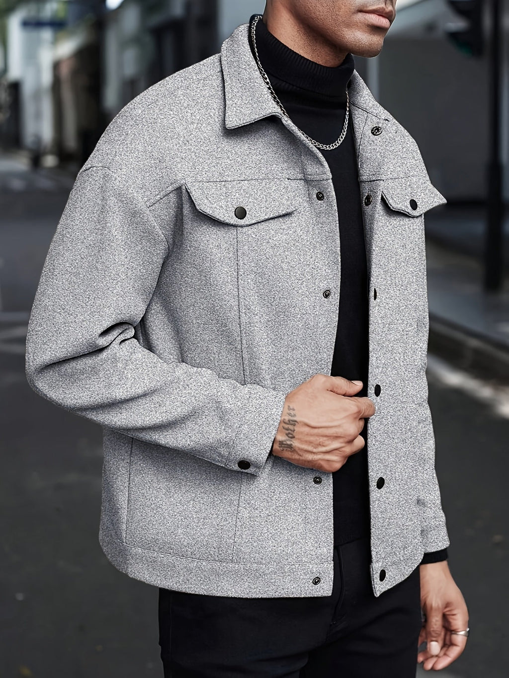 Roderick | Modern Snap-Button Jacket