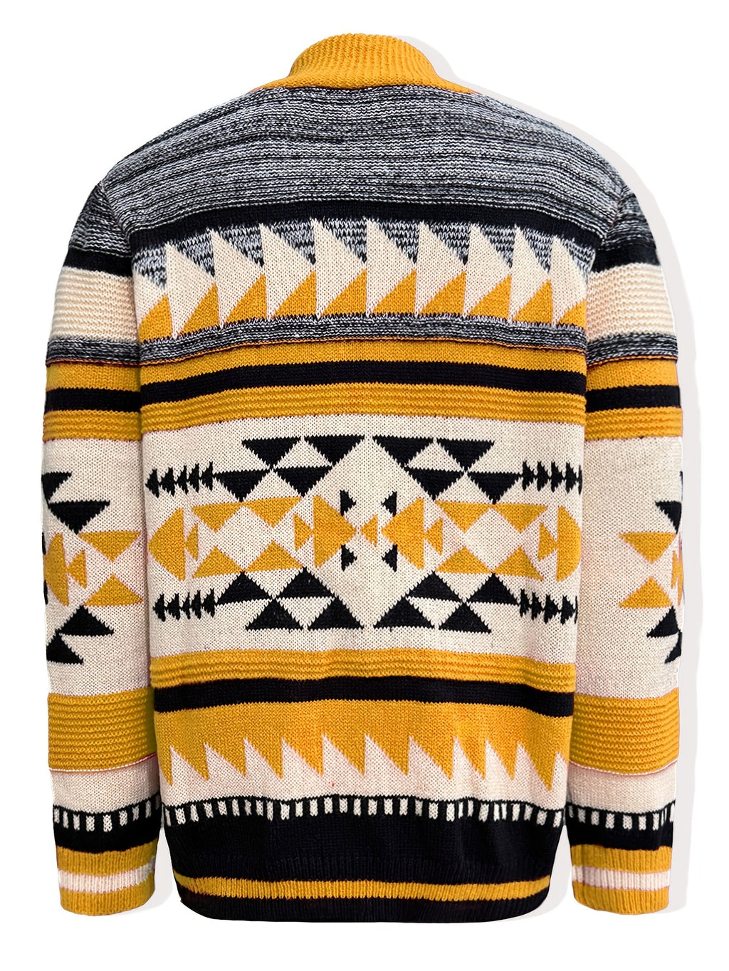 Rylan | Patterned Zip-Up Cardigan