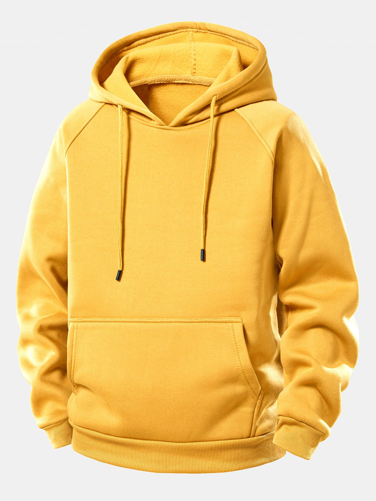 Koi Fish Lotus Print Drawstring Hoodie