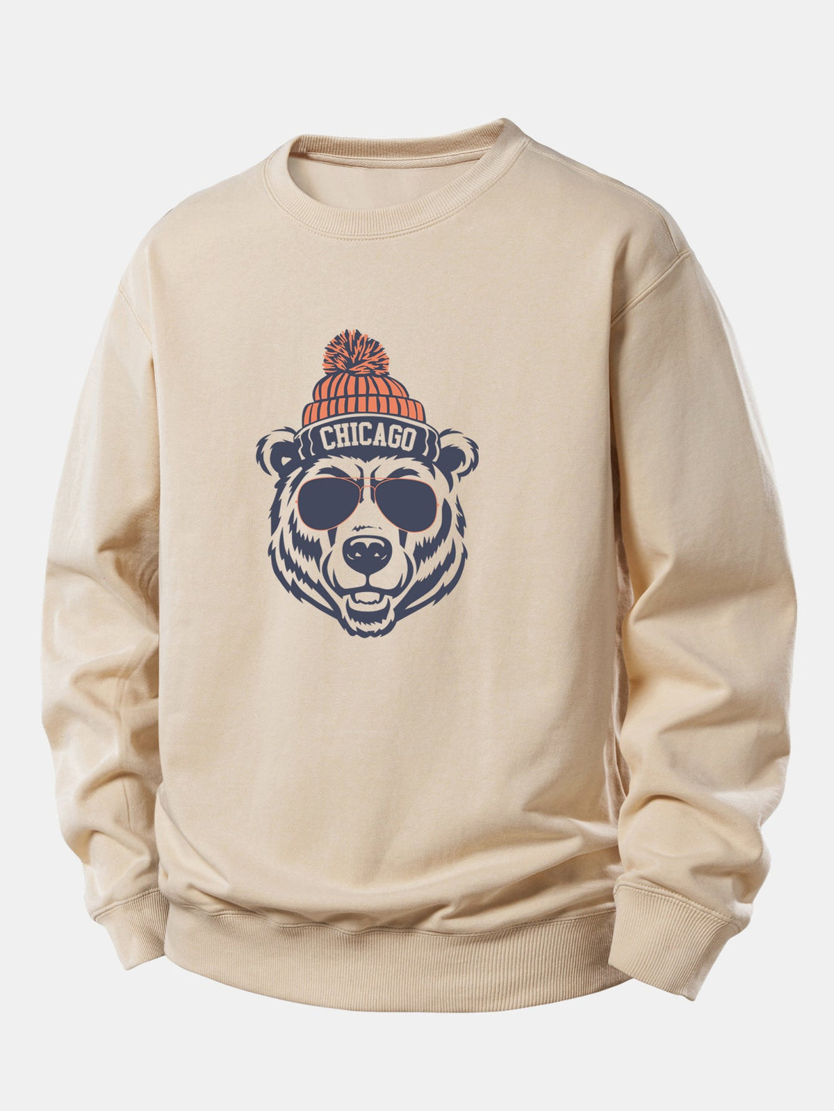 Chicago Bear Print Relax Fit Sweatshirt