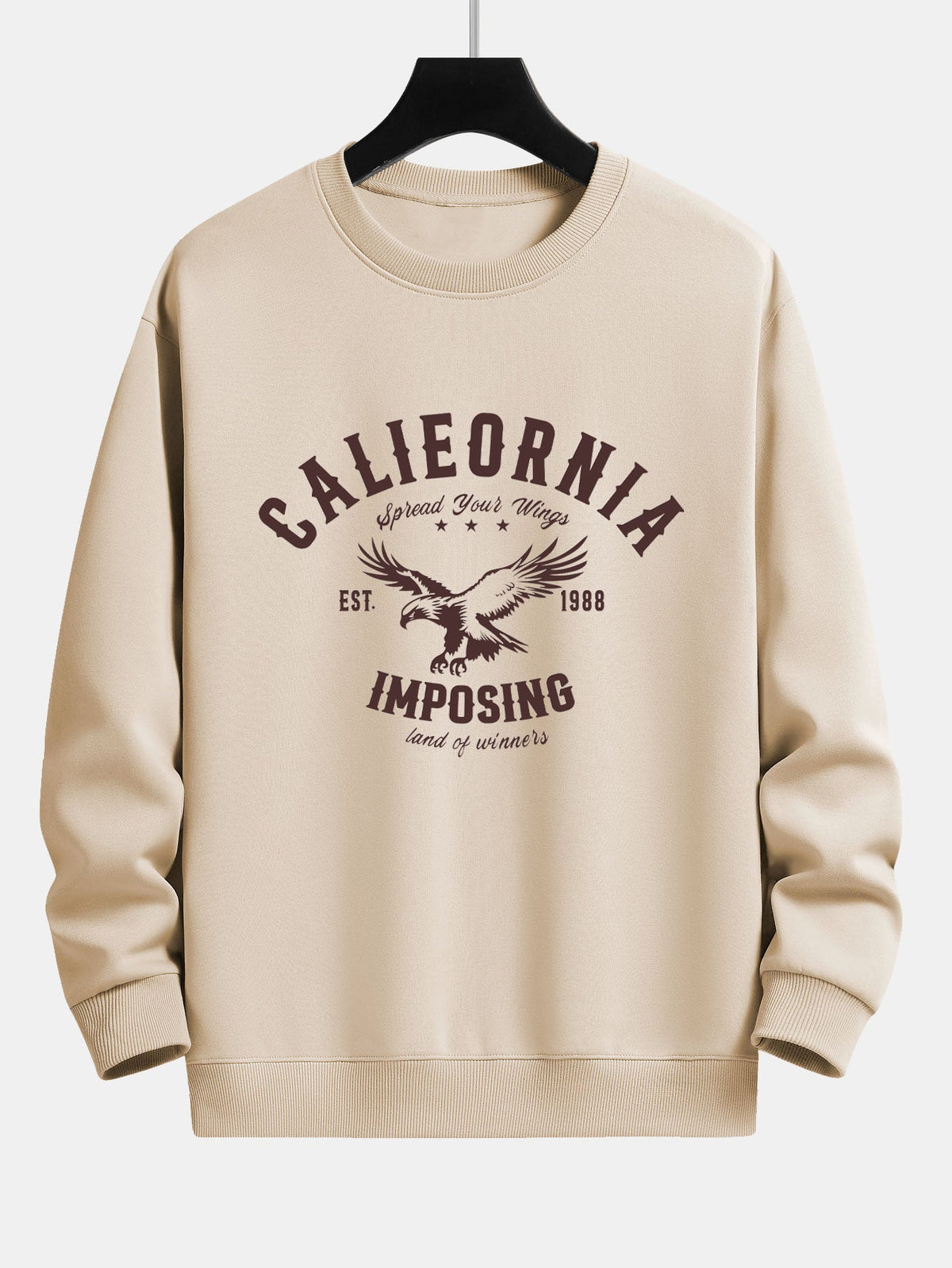 California Eagle Print Relax Fit Sweatshirt