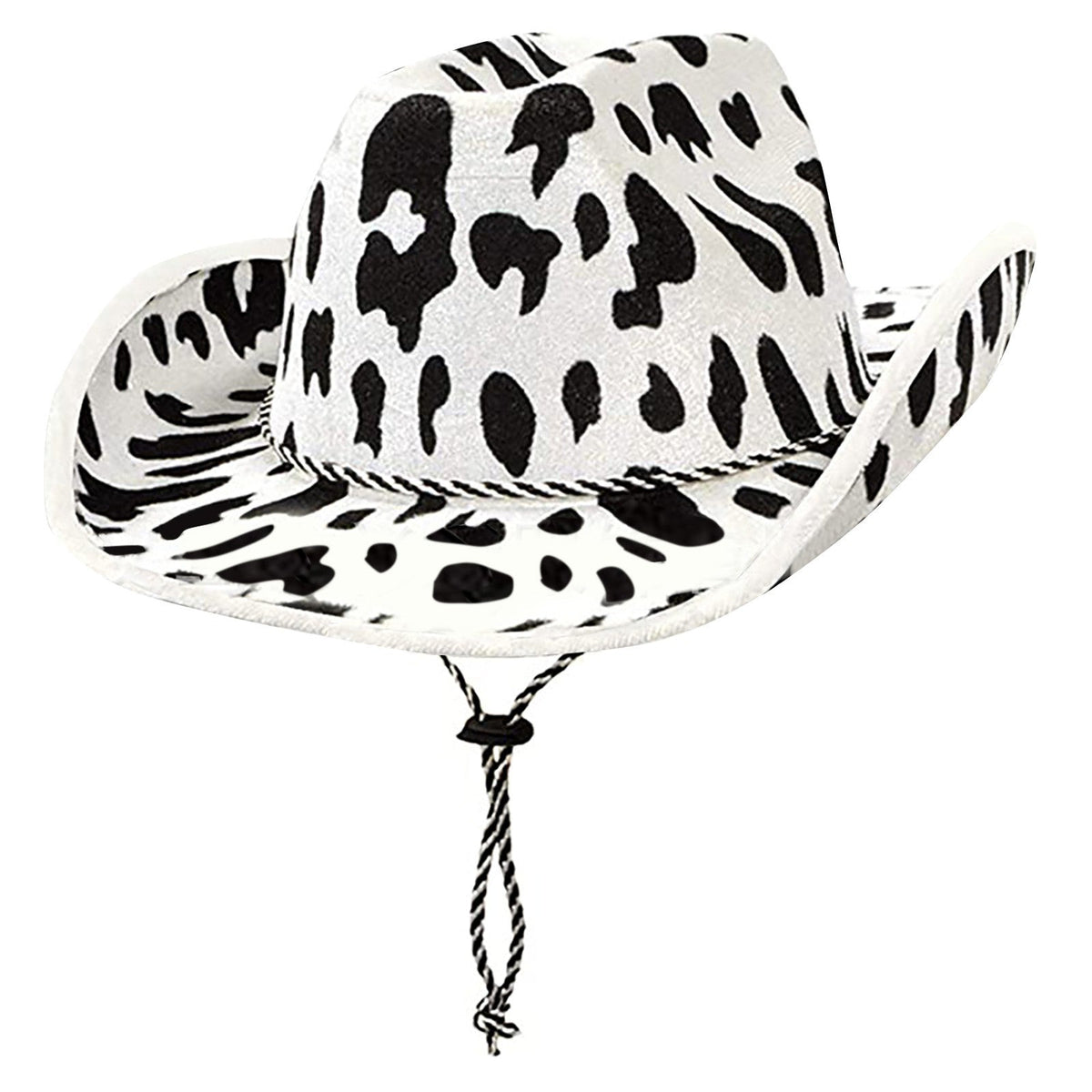 Elliot Milk Print Wool Felt Cowboy Hat – Unisex, Wide Brim