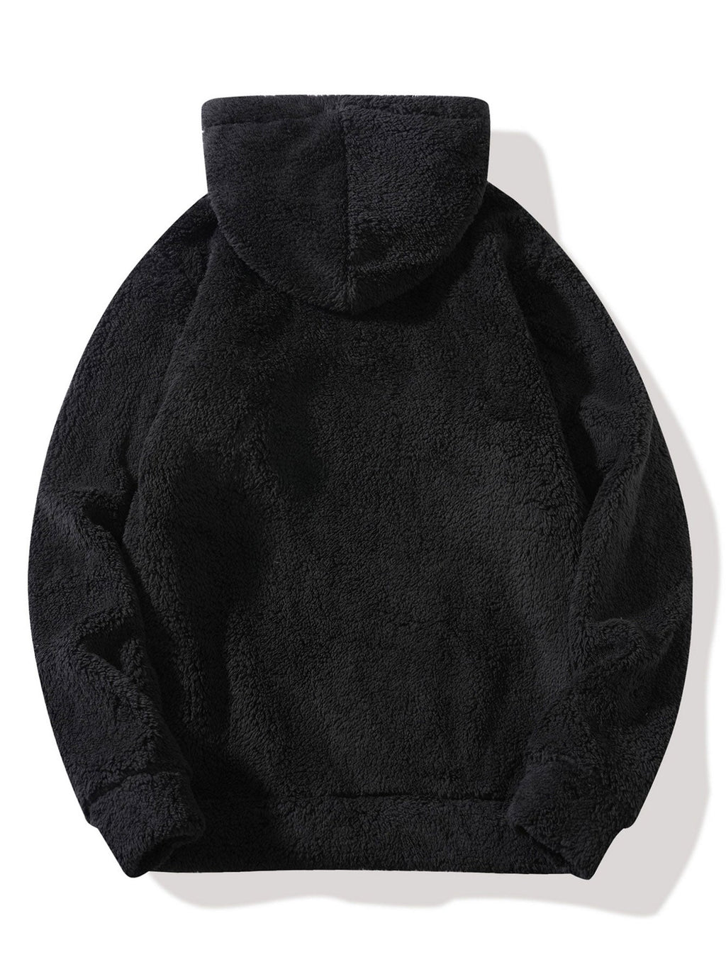 Sweat à capuche zippé à mi-hauteur avec broderie de lettres