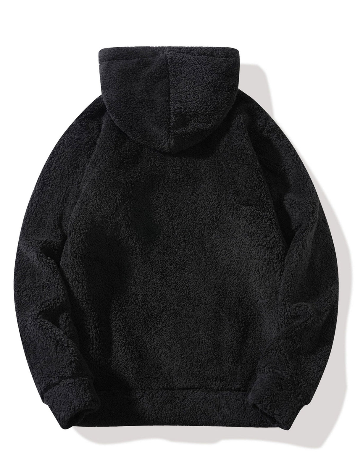 Sweat à capuche zippé à mi-hauteur avec broderie de lettres