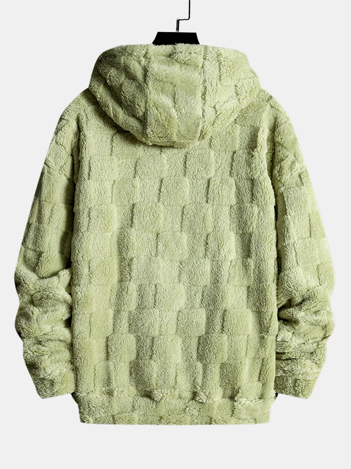 Sudadera con capucha y tablero de ajedrez con bordado California
