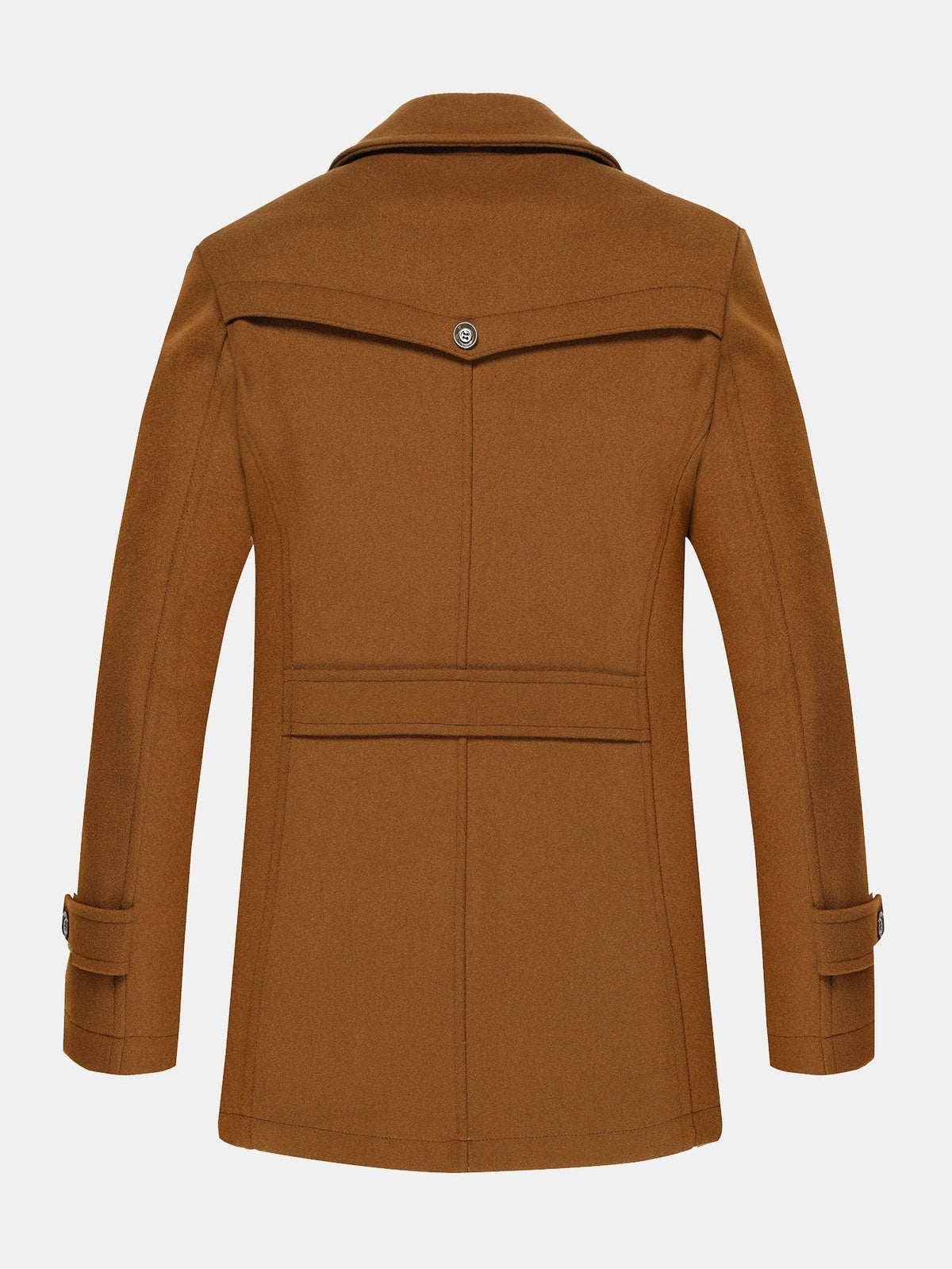 Double Layer Detachable Neck Woolen Coat