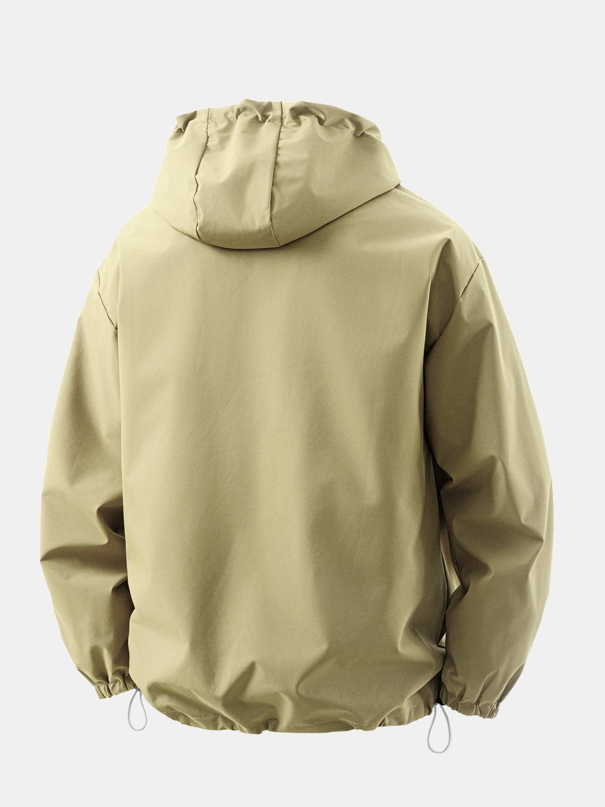 Coupe-vent à capuche demi-zip