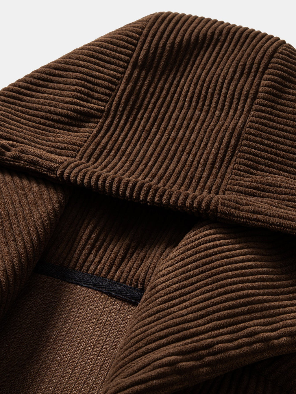 Relaxed Fit Corduroy Zip-Up Hooded Jacket