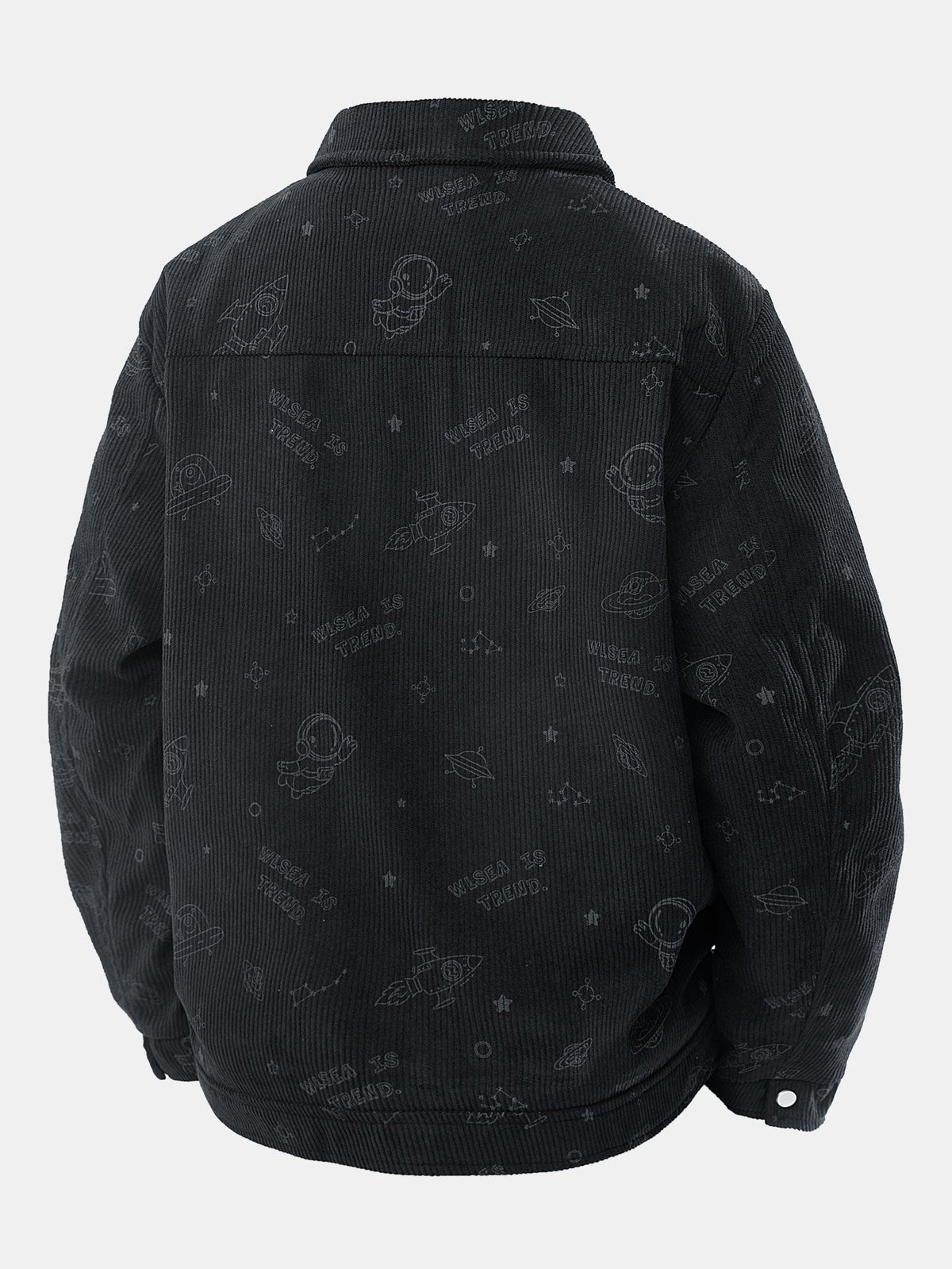 Astronaut Print Pocket Corduroy Jacket
