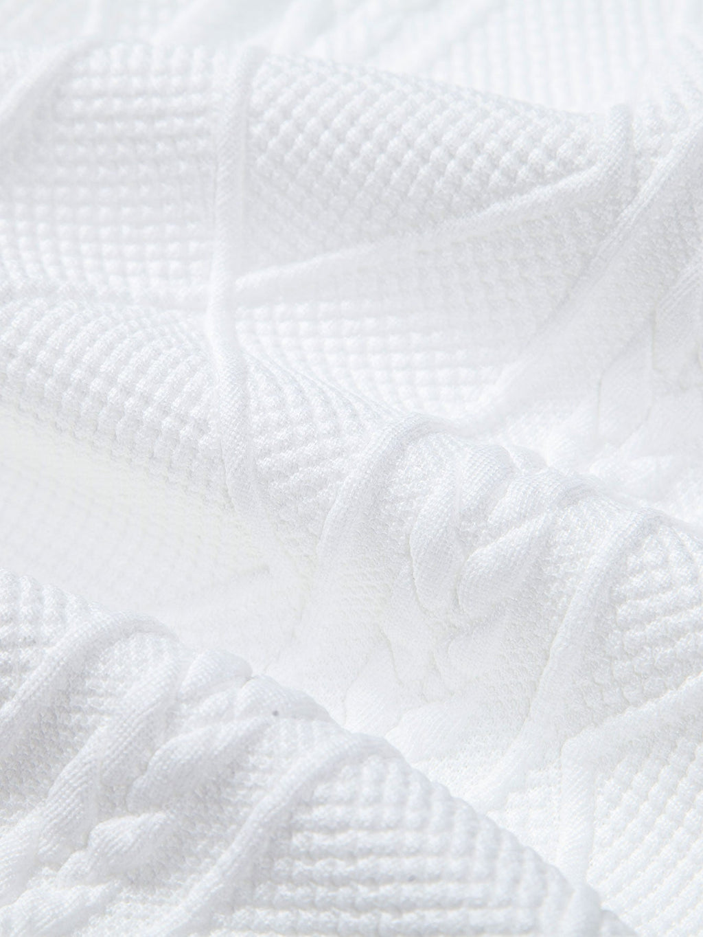 Geometric Jacquard Polo Collar Sweatshirt