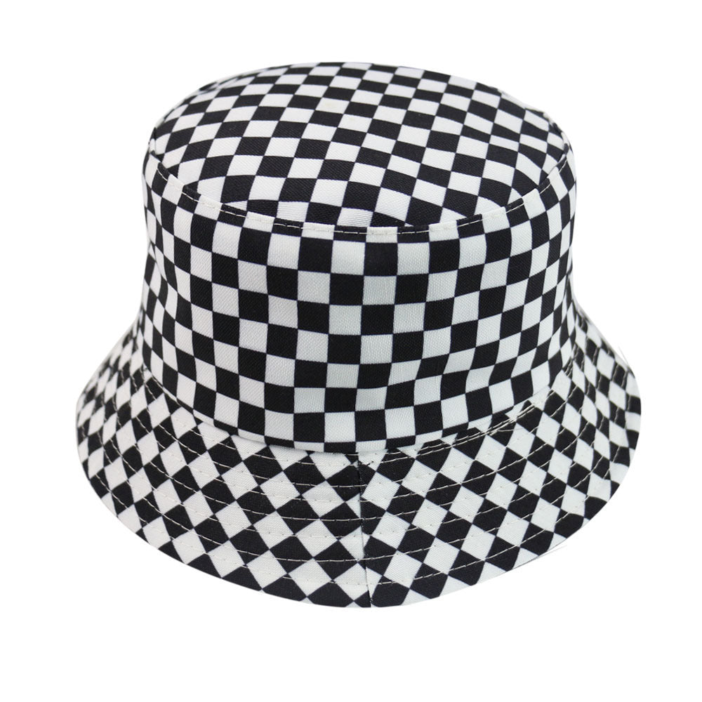 Thomas Double-Sided Polyester Bucket Hat – Animal & Stripe Prints, Unisex