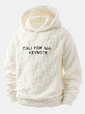 California Embroidered Teddy Checkerboard Hoodie
