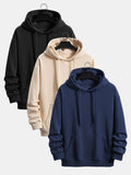 3 Pieces Basic Relax Fit Hoodie