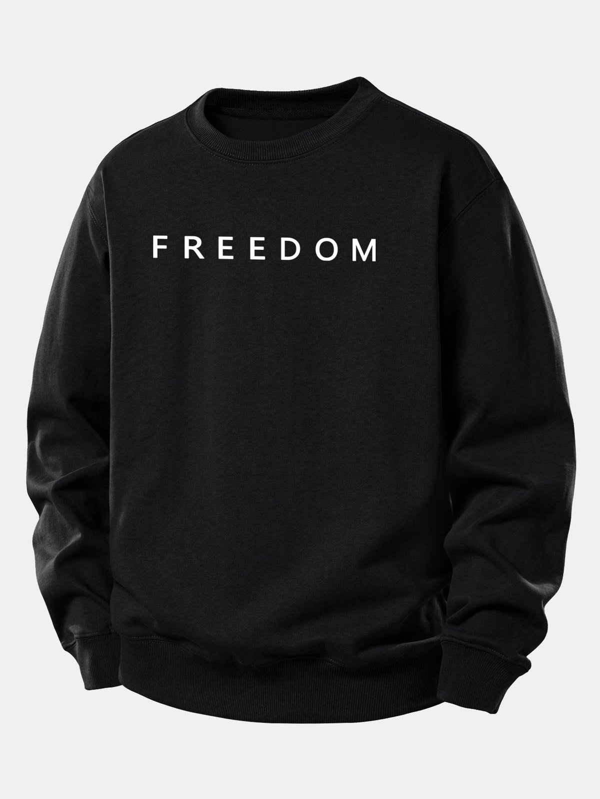 Freedom American Flag Print Relax Fit Sweatshirt
