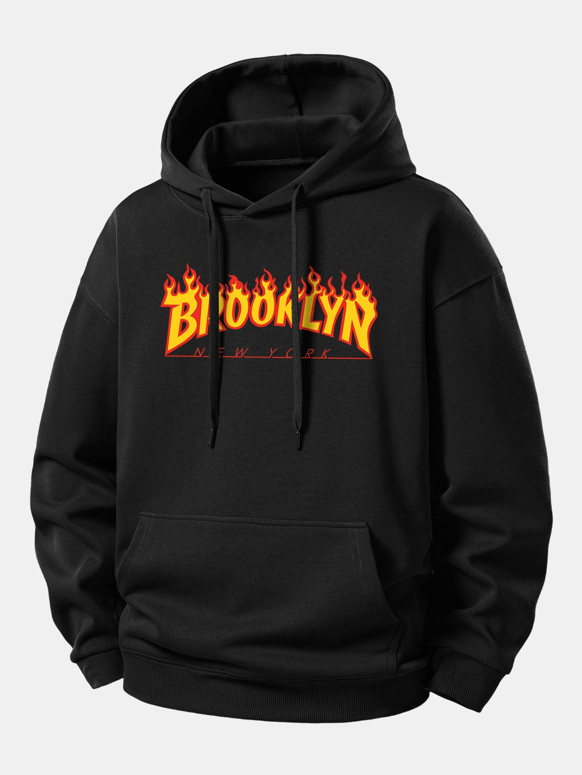 Sudadera con capucha Flame Brooklyn de corte relajado