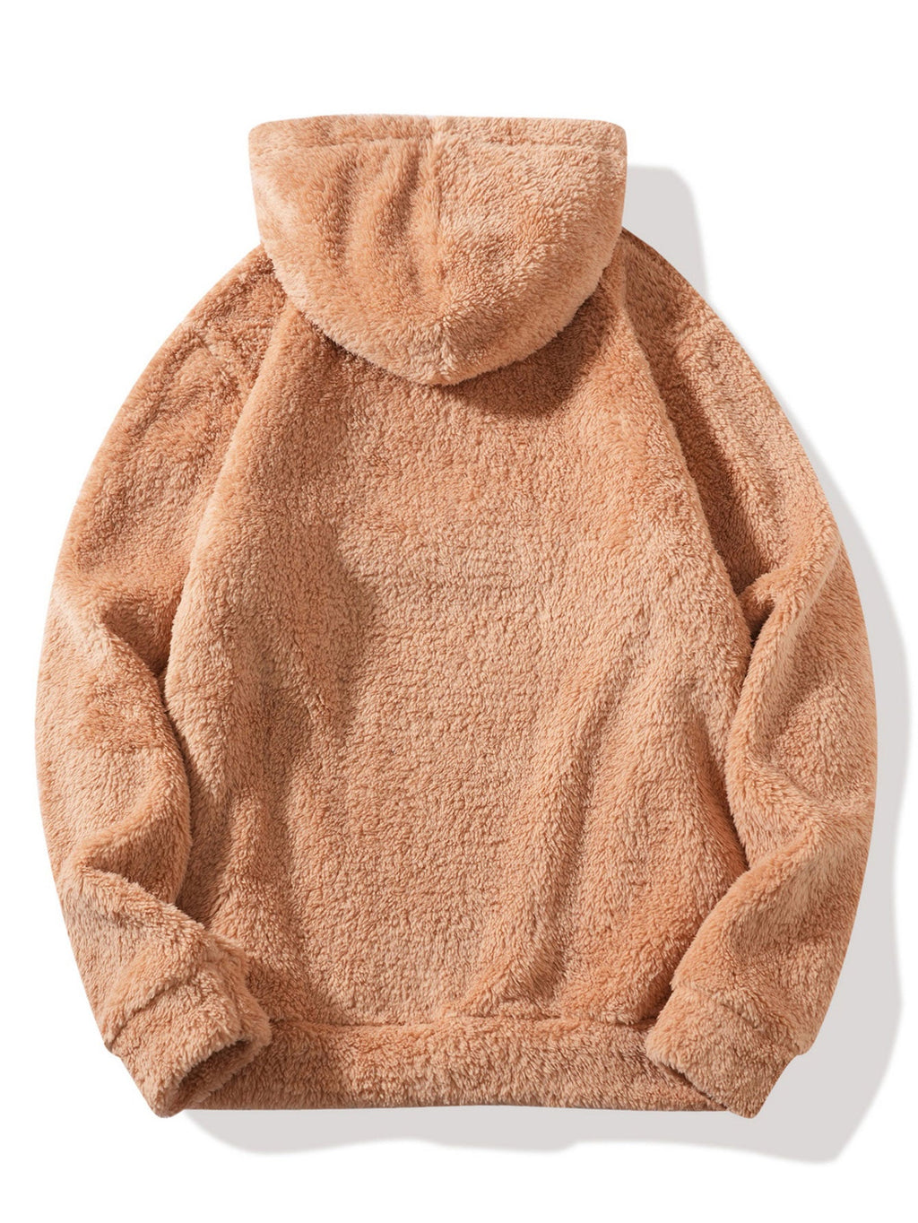 Sweat à capuche zippé à mi-hauteur avec broderie de lettres
